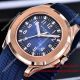 2017 Clone Patek Philippe Rose Gold Black Dial Rubber Strap 39mm (5)_th.jpg